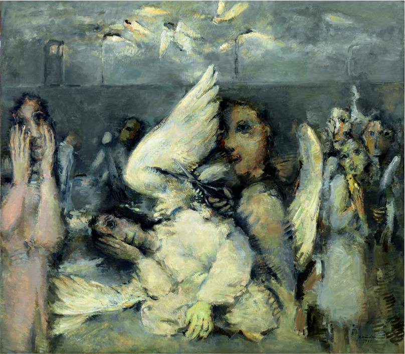 Beschneidung der Engel, Rolg Händler (1987). Foto: Museum No Hero